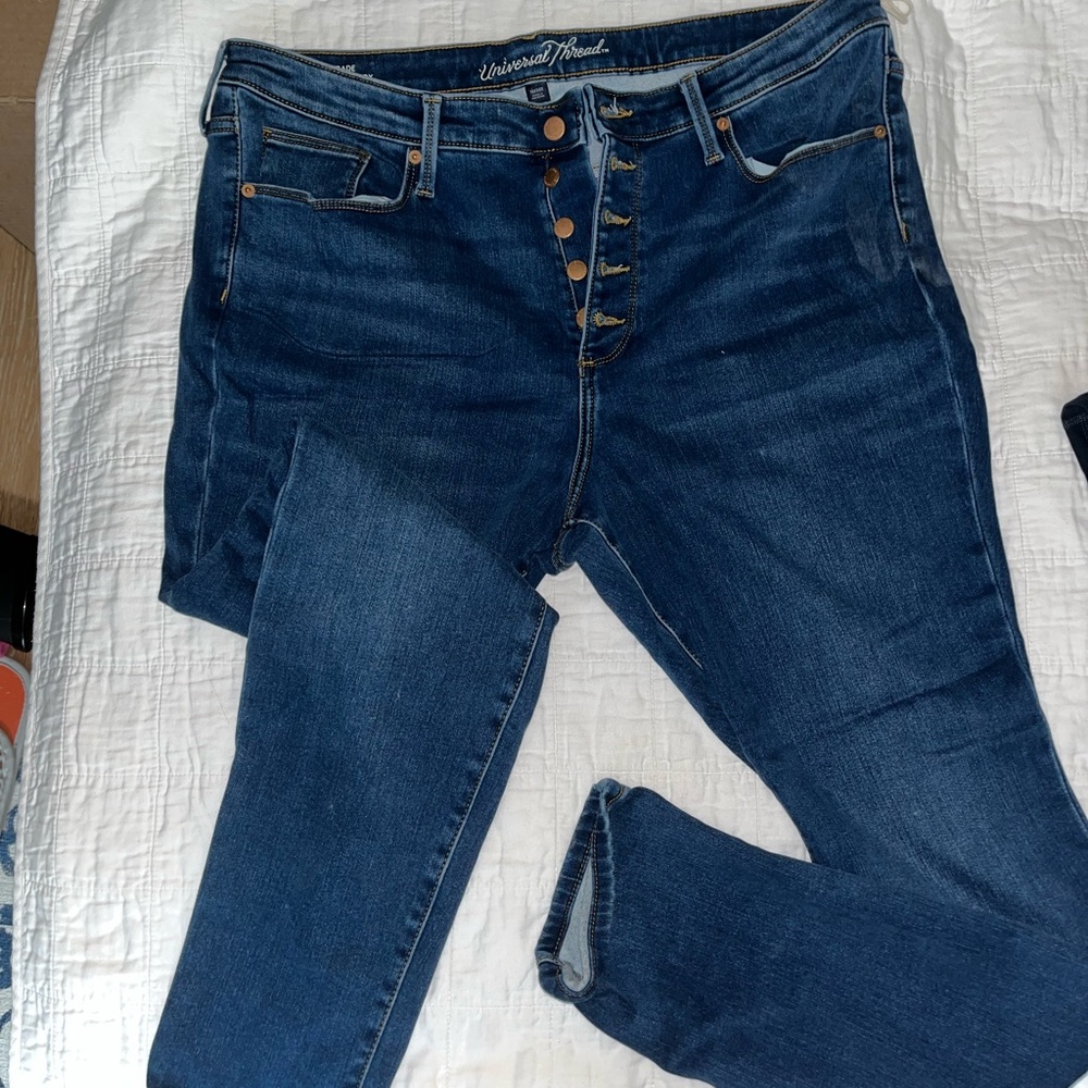 Universal Thread Fleece Lined High Rise Button fly Jeans